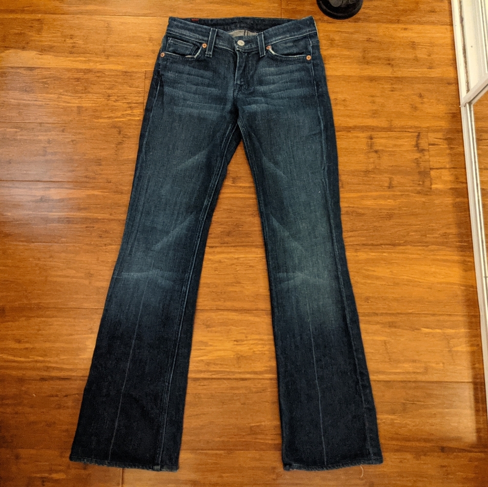 7 for all mankind dark denim jeans bootcut